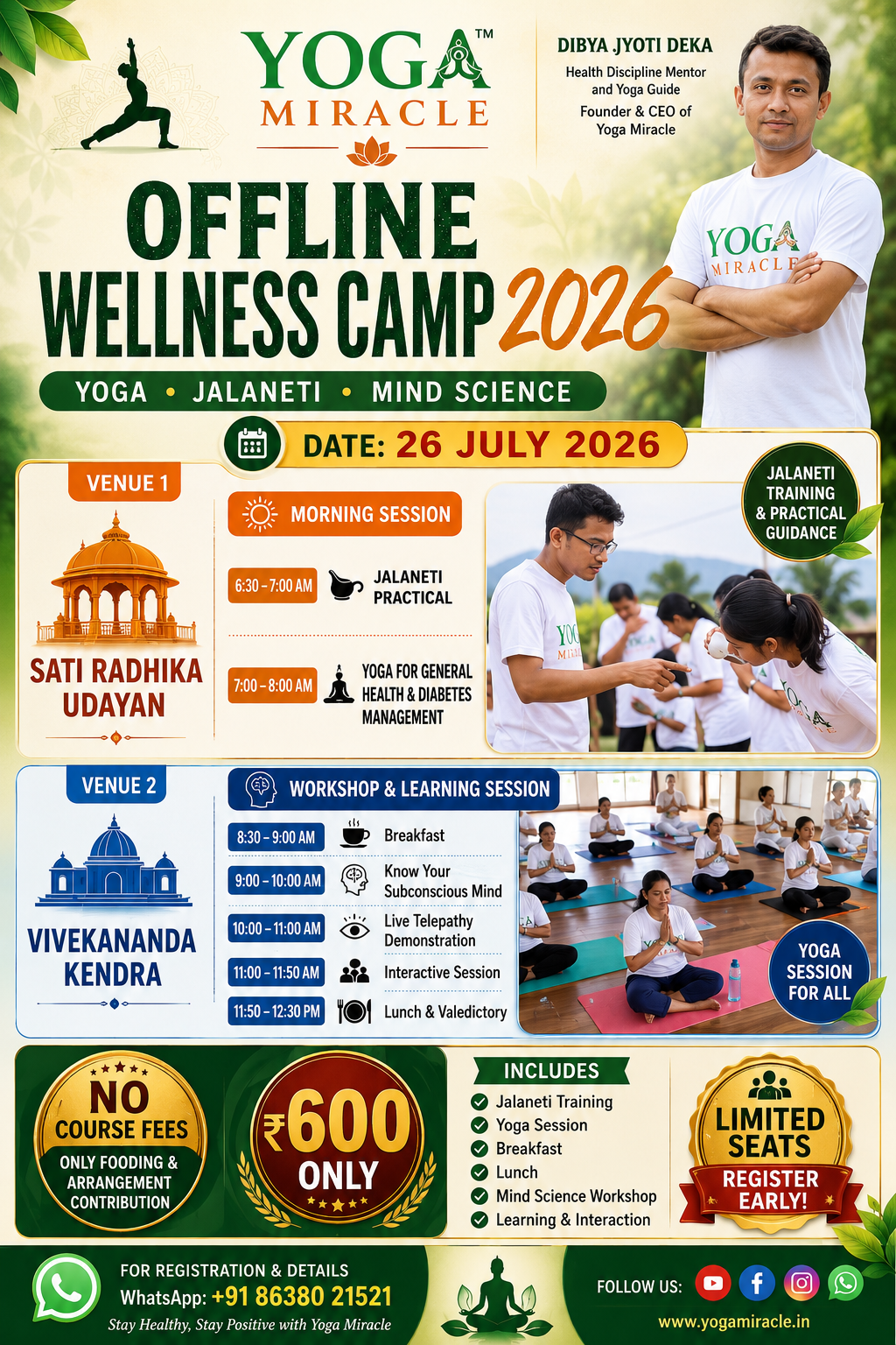 Offline Yoga Wellness Camp 